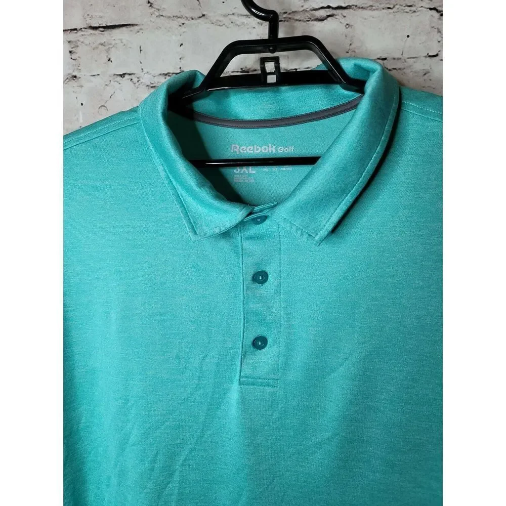 Reebok Golf Men's Green Polo Shirt Size 3xl XXXL t61